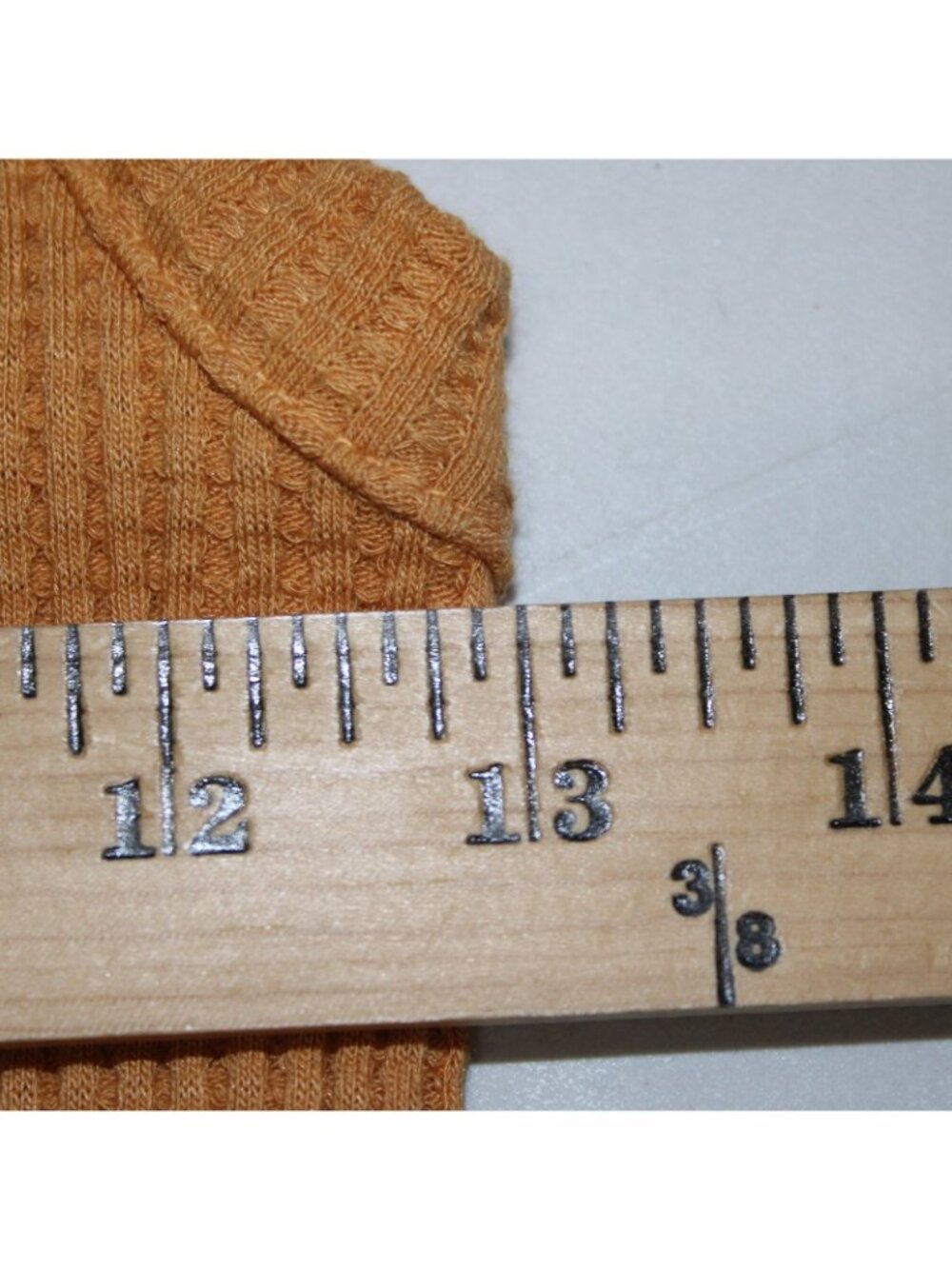 Stateside Dress Sz M Orange Ribbed Long Round Neck Cotton Spandex Dress - Picture 8 of 8